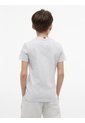 Camiseta Gris De Punto Con Contorno Del Logo Tommy Hilfiger de Tommy Hilfiger