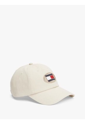 Gorra Beige De Algodón De 6 Paneles Tommy Hilfiger