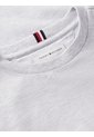Camiseta Gris De Punto Con Contorno Del Logo Tommy Hilfiger de Tommy Hilfiger