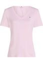 Camiseta Rosada Con Cuello En V Tommy Hilfiger de Tommy Hilfiger