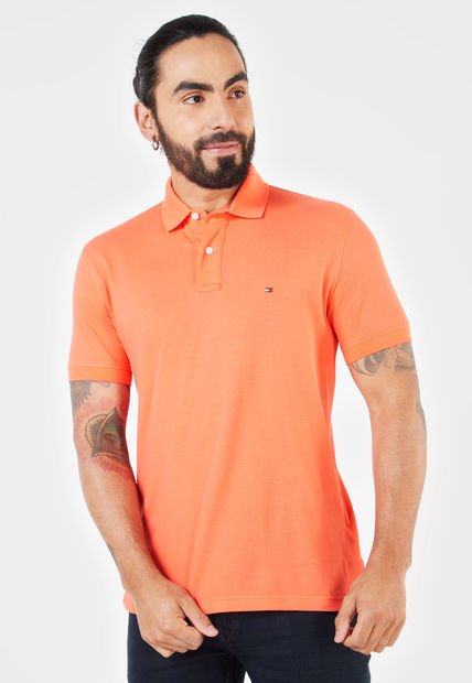 Camiseta Polo Naranja Tommy Hilfiger