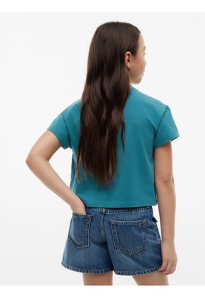 Camiseta Verde De Corte Amplio Con Logo Heritage Tommy Hilfiger