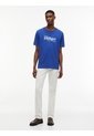 Camiseta Azul De Punto Con Logo Gráfico Tommy Hilfiger de Tommy Hilfiger
