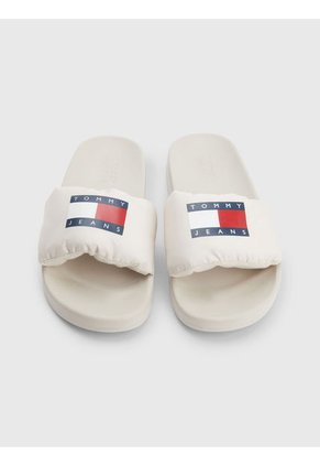 Sandalias Con Pala Acolchada Blanco Tommy Hilfiger