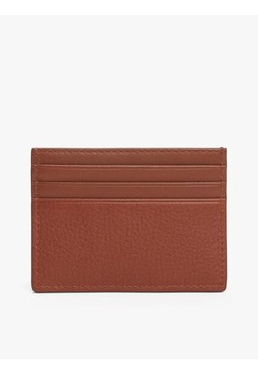 Tarjetero Marrón Corporate De Cuero Con Logo Tommy Hilfiger
