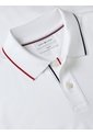 Polo Blanco De Corte Slim Con Logo Tommy Hilfiger de Tommy Hilfiger