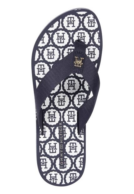 Sandalias Azul Con Tiras De Tejido Trenzado Tommy Hilfiger