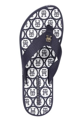 Sandalias Azul Con Tiras De Tejido Trenzado Tommy Hilfiger