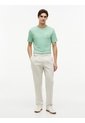 Camiseta Verde De Cuello Redondo Con Logo Bordado Tommy Hilfiger de Tommy Hilfiger