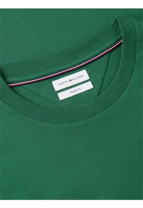 Camiseta Verde Con Logo Gráfico Floral Estampado En El Pecho Tommy Hilfiger