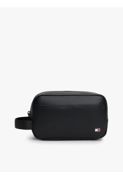Neceser Negro Con Logo TH Metalizado Tommy Hilfiger