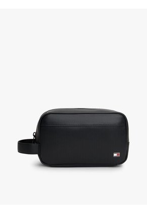 Neceser Negro Con Logo TH Metalizado Tommy Hilfiger