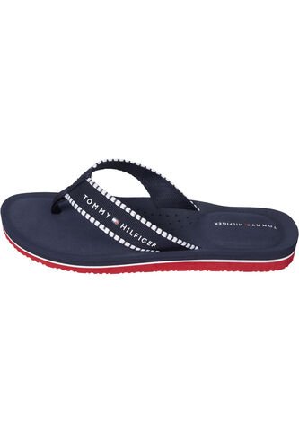 Sandalias Blanco De Tejido Trenzado Con Logo Tommy Hilfiger Tommy Hilfiger