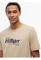 Camiseta Khaki De Punto Con Logo Gráfico Tommy Hilfiger de Tommy Hilfiger