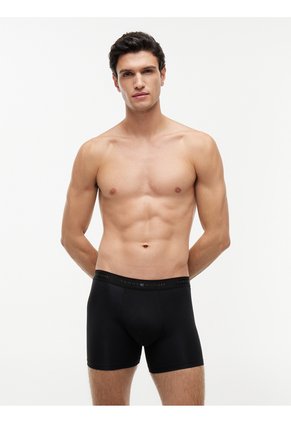 Pack Negro De 3 Bóxer Brief Con Logo Tommy Hilfiger