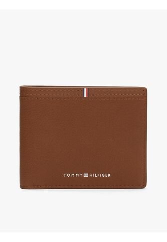 Tarjetero Marrón Corporate De Cuero Con Logo Tommy Hilfiger Tommy Hilfiger