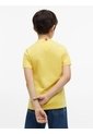 Camiseta Amarilla De Punto Con Contorno Del Logo Tommy Hilfiger de Tommy Hilfiger