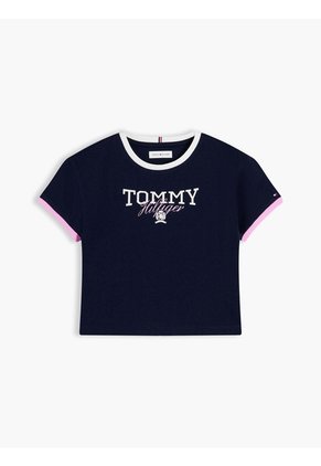 Camiseta Multicolor Manga Corta Con Logo Gráfico Tommy Hilfiger