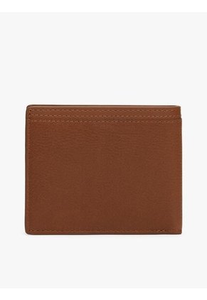 Tarjetero Marrón Corporate De Cuero Con Logo Tommy Hilfiger