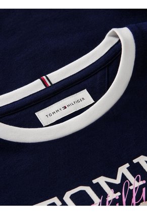 Camiseta Multicolor Manga Corta Con Logo Gráfico Tommy Hilfiger