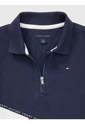 Polo Azul Con Diseño De Bandera TH Para Niño Tommy Hilfiger