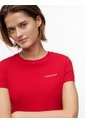 Camiseta Roja Slim De Punto Con Logo Tommy Jeans de Tommy Hilfiger