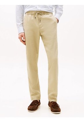 Pantalón Beige Chino Harlem Con Pierna Cónica Tommy Hilfiger