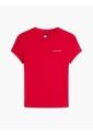 Camiseta Roja Slim De Punto Con Logo Tommy Jeans de Tommy Hilfiger