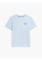 Camiseta Celeste De Cuello Redondo De Punto Con Logo Tommy Hilfiger de Tommy Hilfiger