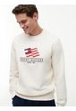 Saco Blanco De Cuello Redondo Con Logo Gráfico En El Pecho Tommy Hilfiger de Tommy Hilfiger