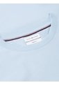 Camiseta Celeste De Cuello Redondo De Punto Con Logo Tommy Hilfiger de Tommy Hilfiger