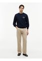 Saco Azul De Cuello Redondo Con Logo Script Tommy Hilfiger de Tommy Hilfiger