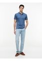 Polo Azul De Corte Slim Con Logo Tommy Hilfiger de Tommy Hilfiger