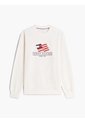 Saco Blanco De Cuello Redondo Con Logo Gráfico En El Pecho Tommy Hilfiger de Tommy Hilfiger
