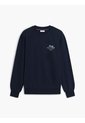 Saco Azul De Cuello Redondo Con Logo Script Tommy Hilfiger de Tommy Hilfiger