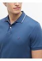 Polo Azul De Corte Slim Con Logo Tommy Hilfiger de Tommy Hilfiger