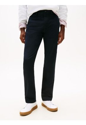 Pantalón Azul Marino Chino Denton Recto De Sarga Tommy Hilfiger