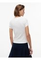 Camiseta Blanca Slim De Punto Con Logo Tommy Jeans de Tommy Hilfiger