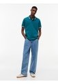 Polo Verde De Corte Regular Ribeteado Con Logo Tommy Jeans de Tommy Hilfiger
