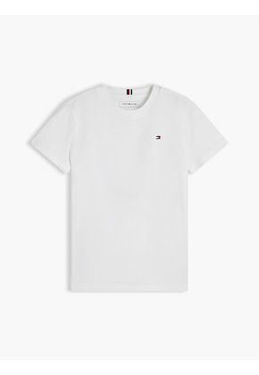Camiseta Blanca Manga Corta Con Logo Gráfico Estampado En El Lateral Tommy Hilfiger