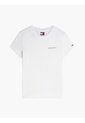 Camiseta Blanca Slim De Punto Con Logo Tommy Jeans de Tommy Hilfiger
