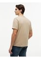 Camiseta Khaki De Cuello Redondo Con Logo Bordado Tommy Hilfiger de Tommy Hilfiger