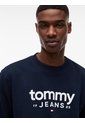 Saco Multicolor De Cuello Redondo Con Logo Estampado En El Pecho Tommy Jeans de Tommy Hilfiger