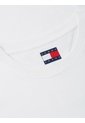 Camiseta Blanca Slim De Punto Con Logo Tommy Jeans de Tommy Hilfiger