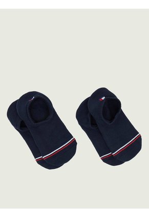 Pack Azul De Dos Pares De Medias Tobilleros Tommy Hilfiger