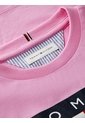 Camiseta Rosa De Corte Amplio Con Logo Heritage Tommy Hilfiger de Tommy Hilfiger