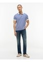 Polo Morado Interlock De Corte Regular Con Diseño De Rayas Tommy Hilfiger de Tommy Hilfiger