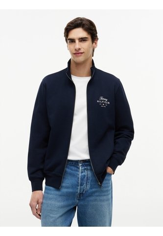 Chaqueta Azul De Cuello Alto Con Cierre De Cremallera Tommy Hilfiger Tommy Hilfiger