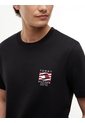 Camiseta Negra De Corte Regular Con Logo Box Flag Tommy Hilfiger de Tommy Hilfiger