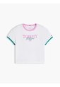 Camiseta Blanca Manga Corta Con Logo Gráfico Tommy Hilfiger de Tommy Hilfiger